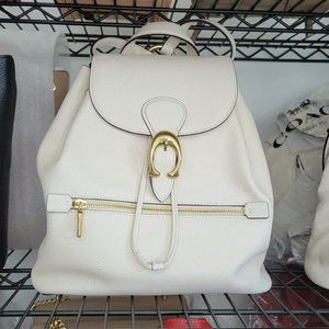 $328 (SOLD) *NEW* Chalk/Brass COACH Evie Chalk Backpack